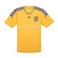 Adidas 阿迪达斯2012新款男子乌克兰主场比赛T恤X11627 XXL