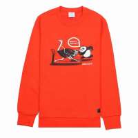 Adidas 阿迪达斯2012新款男子 诙谐幽默运动休闲图案套衫X35076 L