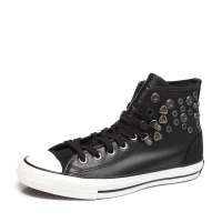 Converse 匡威12新款高帮系带中性All Star皮革硫化鞋129283C 43