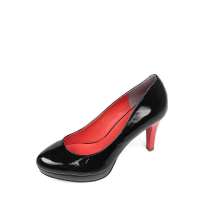 Kisscat 接吻猫 牛漆皮女鞋 黑色 36