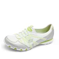 Skechers斯凯奇女休闲单鞋BIKERS OBSESSIVE - C21047C/SWLM(白色/银色) 37