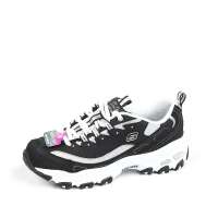 Skechers斯凯奇春夏珠光黑/白色女式休闲运动鞋11593/B KW 36
