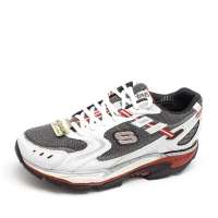 Skechers斯凯奇男Shape ups健步鞋DIAMONDBACK52060/W BK(白 / 黑银色) 41