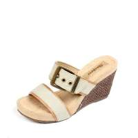 Skechers斯凯奇2012春夏卡其色女子坡跟凉鞋47327C/K HK 37