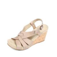 Skechers斯凯奇2012春夏麦黄色女子坡跟凉鞋47329C/T PE 35