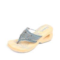 Skechers斯凯奇2012春夏牛仔蓝女子休闲凉鞋99999545/D EN 35