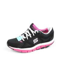 Skechers斯凯奇2012年黑色/金桃红色女式健步鞋12470C/BKHP 39