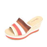 Skechers斯凯奇2012春夏珊瑚色女子坡跟凉鞋38086/C RL 36