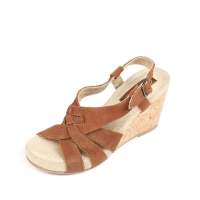 Skechers斯凯奇2012春夏棕色女子坡跟凉鞋47329C/B RN 36