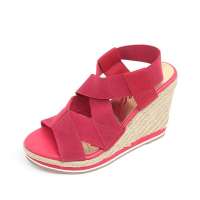 Skechers斯凯奇2012春夏红色女子坡跟凉鞋38090C/R ED 37