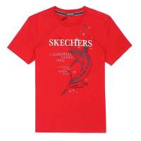 Skechers斯凯奇2012春夏红色男子短袖T恤SAMS12104/RDRD S