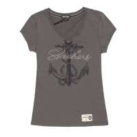 Skechers斯凯奇2012春夏灰色女子短袖T恤SAWS12110/GYGY M