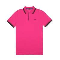 Skechers斯凯奇2012年春夏玫红男式短袖polo衫SAMS12107/F US S