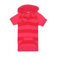 Skechers斯凯奇春夏玫红/红色女式带帽T恤SAWS11035/PBRD S