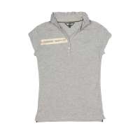 Skechers斯凯奇春夏浅花灰女式短袖polo衫SAWS11001/HTHT L