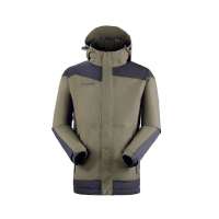 KingCamp 康尔健野 男款 户外防风防水 透气耐磨 防撕裂 冲锋衣KWA705灰绿色 M