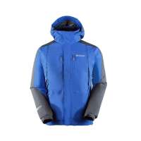 KingCamp 康尔健野 男款 户外防风防水 透气耐磨 防撕裂 冲锋衣两件套KWA703深蓝 XL