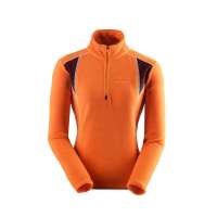 KingCamp 康尔健野 女款  冲锋衣内胆 防风保暖 透气舒适 抓绒夹克KWA709桔红色 XL