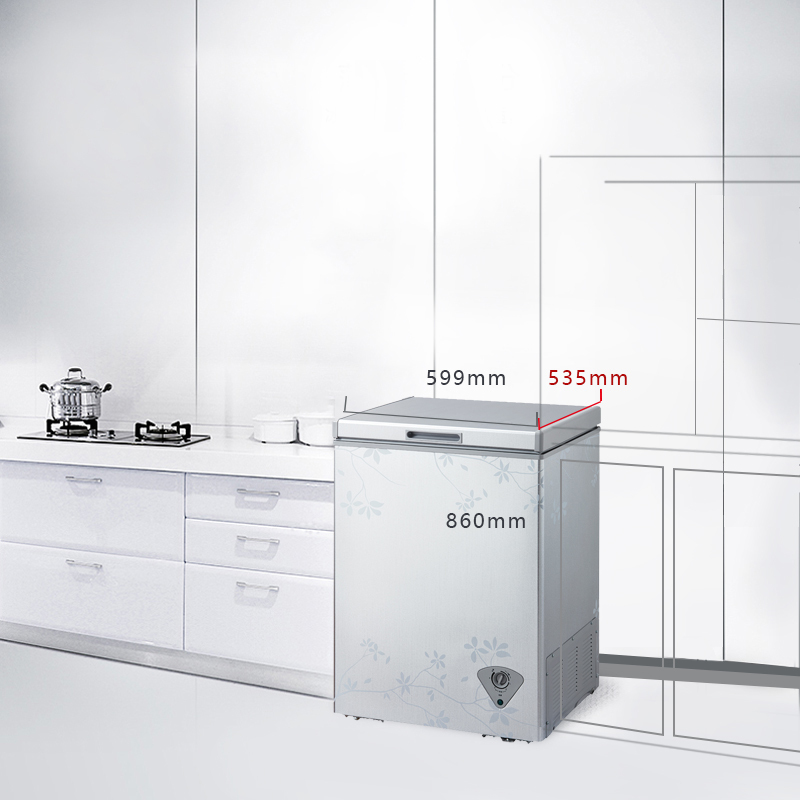 美的(Midea)BD/BC-97KMJ 97升 迷你小型冷冻冷藏冷冻转化家用单温柜彩色节能静音双温冷柜冰柜