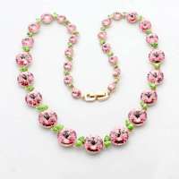 艾瑞卡  樱桃水晶项链 奥地利高贵奢华 情人礼物 粉