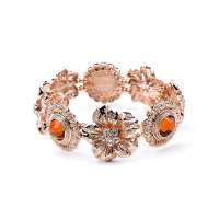 艾瑞卡  宫廷奢华手镯 复古太阳花朵手链 水晶浪漫礼物