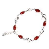 金陵十二钗 S925纯银玛瑙串珠手链hmgh0005