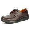 FUGUINIAO富贵鸟头层牛皮商务休闲男皮鞋S280437棕色40码
