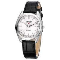 汉爱优质皮带商务男士手表H4.5705G白面黑皮带