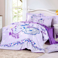 博洋宝贝贡缎四件套-紫钻情缘180cm