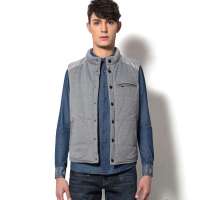 SPORTICA斯波帝卡个性拼接棉马夹浅麻灰192939(XXL)