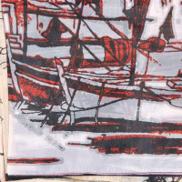 SKT城市之光油画大方巾90YF008-3米色