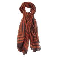 SKT纱罗大长巾SL001A红咖色