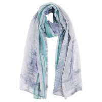 SKT纱罗大长巾SL003B蓝色