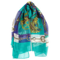 SKT金质匕首雪纺大方巾140YF3105-2绿色