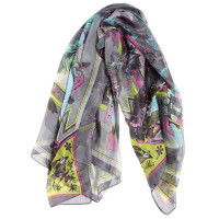 SKT原始盛宴雪纺大方巾140YF3101-1灰色
