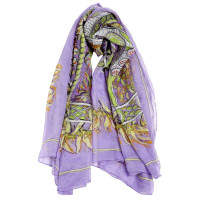 SKT时光年轮雪纺大方巾140YF3110-2绿色