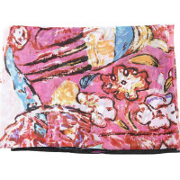 SKT美人如卷油画大方巾90YF004-2红色