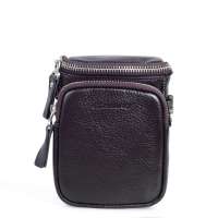 CAMRY凯美瑞男士真皮啡色牛皮竖款腰包922004-2