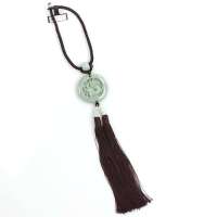 爱图腾 天然翡翠玉汽车挂件 汽车挂件 挂饰 车饰 车内饰品 天运亨通