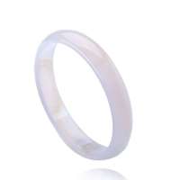 沐恩 天然巴西精品白玛瑙手镯 冰莹佳丽SZ0007 50mm-52mm