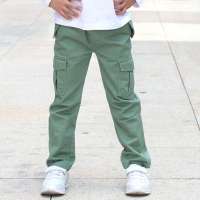 英格里奥男童装休闲长裤LLB10459(橄榄绿100)