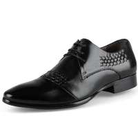 ZERO意大利零度高端意式正装皮鞋优质牛皮男鞋黑色S93033(38)