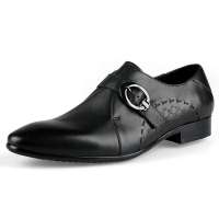 ZERO意大利零度高端经典正装男鞋优质牛皮男士皮鞋黑色S92099(44)