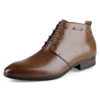 ZERO意大利零度高端时尚正装鞋侧边拉链独特设计棕色S92093(44)