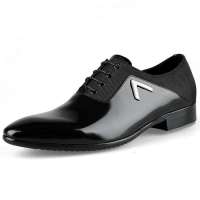 ZERO意大利零度正装男士皮鞋头层牛皮简约时尚黑色S92095(40)