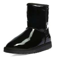 Caerphilly卡芙琳2012新品彩色荧光平底秋保暖靴雪地靴CL909 黑色34