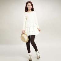 唐狮 女蕾丝裙61242110440880205(象牙色L)