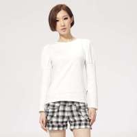 唐狮 女圆领T恤衫(配围巾)11042102310810105(本白L)