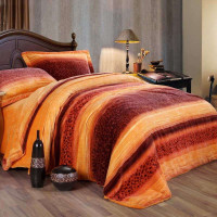 维科全棉拉舍尔加厚保暖四件套醉爱斜阳1.8米床KV8T4-LG03