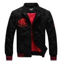 LESMART莱斯玛特男士棉服英伦风格立领夹克棒球服MDME110211(红色/S)